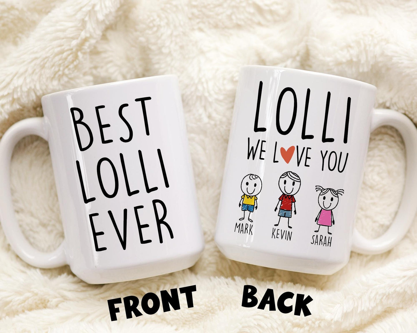 Best Lolli Gift, Custom Lolli Coffee Mug, Funny Lolli Birthday Gift, Lolli Christmas Gift, Lolli Mother's Day Gift, Granddaughter Grandkids
