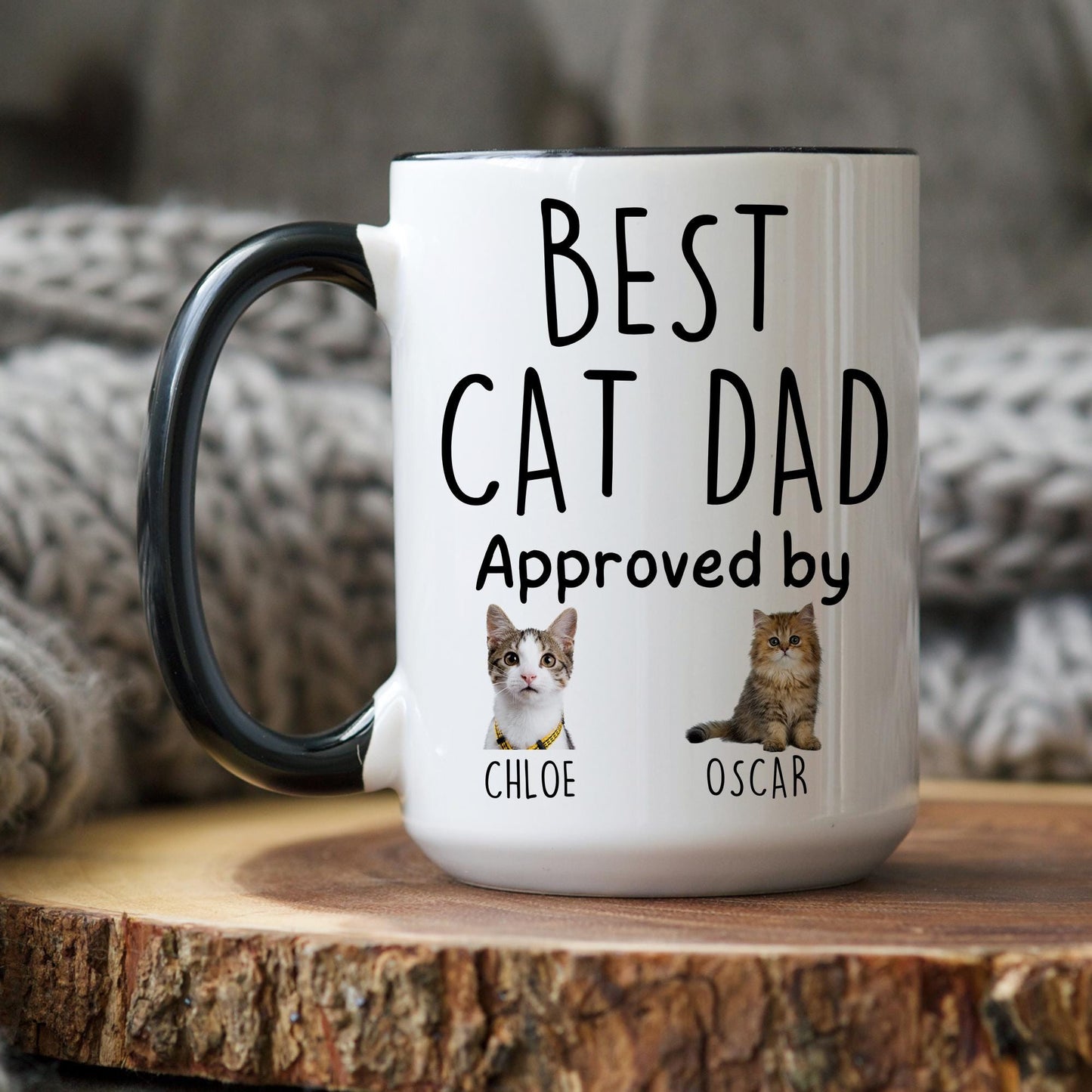 Cat Dad Gift, Personalized Cat Dad mug, Custom Cat Dad Gift, Christmas Cat Owner Present, Funny Cat Father's Day Gift, New Cat Owner Dad Men