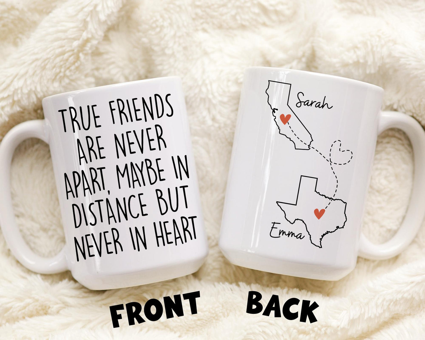 Custom Bestie Gift, Best Friend Gift For Birthday, Soul Sisters Gift, Bestie Mug, Friendship Gift, Long Distance Gift, Friend Moving Away