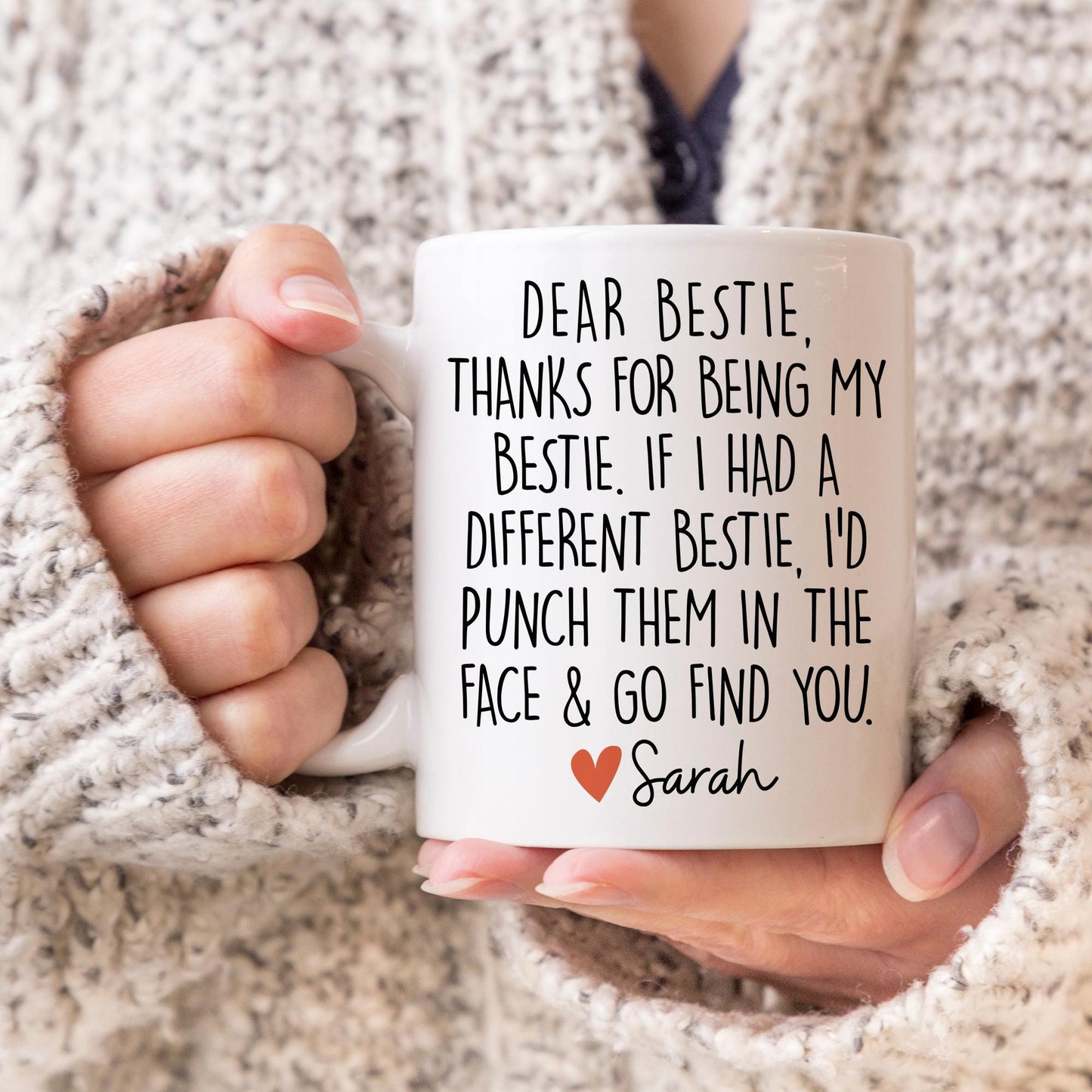 Custom Best friends mug, Funny Best Friend Gift, Friendship Mug, Soul Sisters Gift, Work bestie gift, Great Friends, Bestie Names Gift
