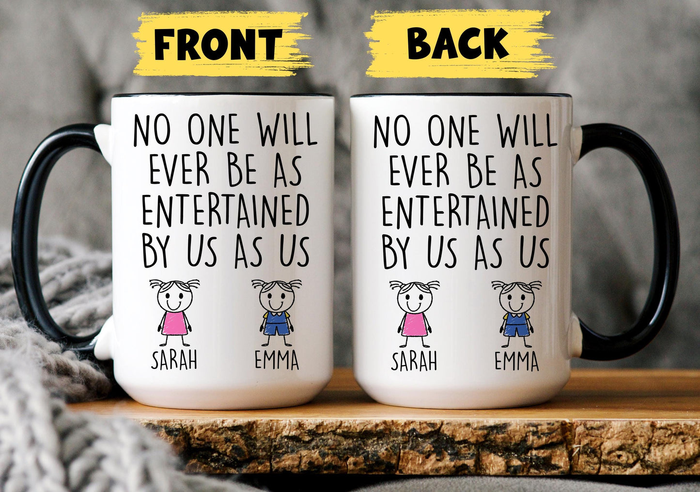 Personalized Best Friend Gift, BFF Custom Mug, Cute Gift for Bestie, Friend BFF Mug, Bestie Birthday Gift, Soul Sister Present, Moving Away
