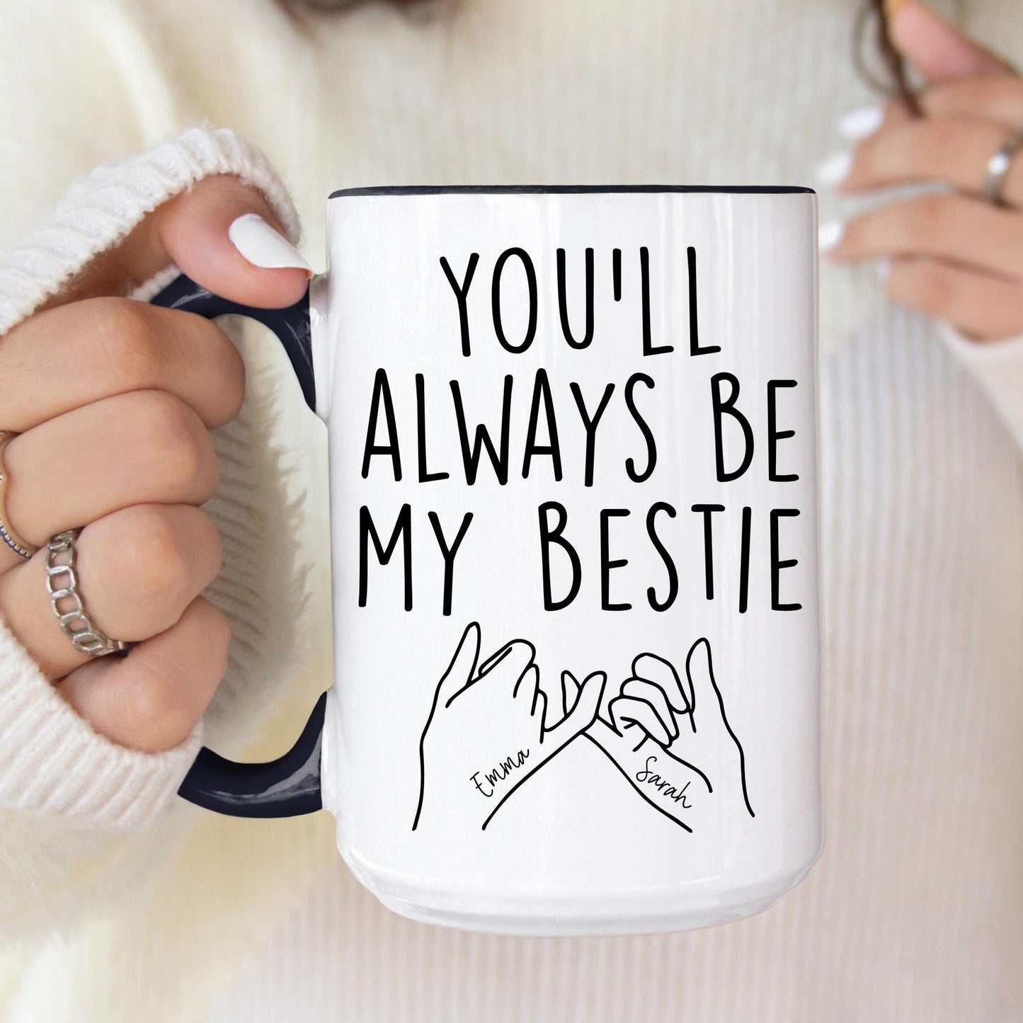 Personalized Bestie Mug, Best Friend Mug, Gift For Bestie, My Best-Tea Forever Mug, Friend Birthday, Best Friend Present, BFF Birthday Gift
