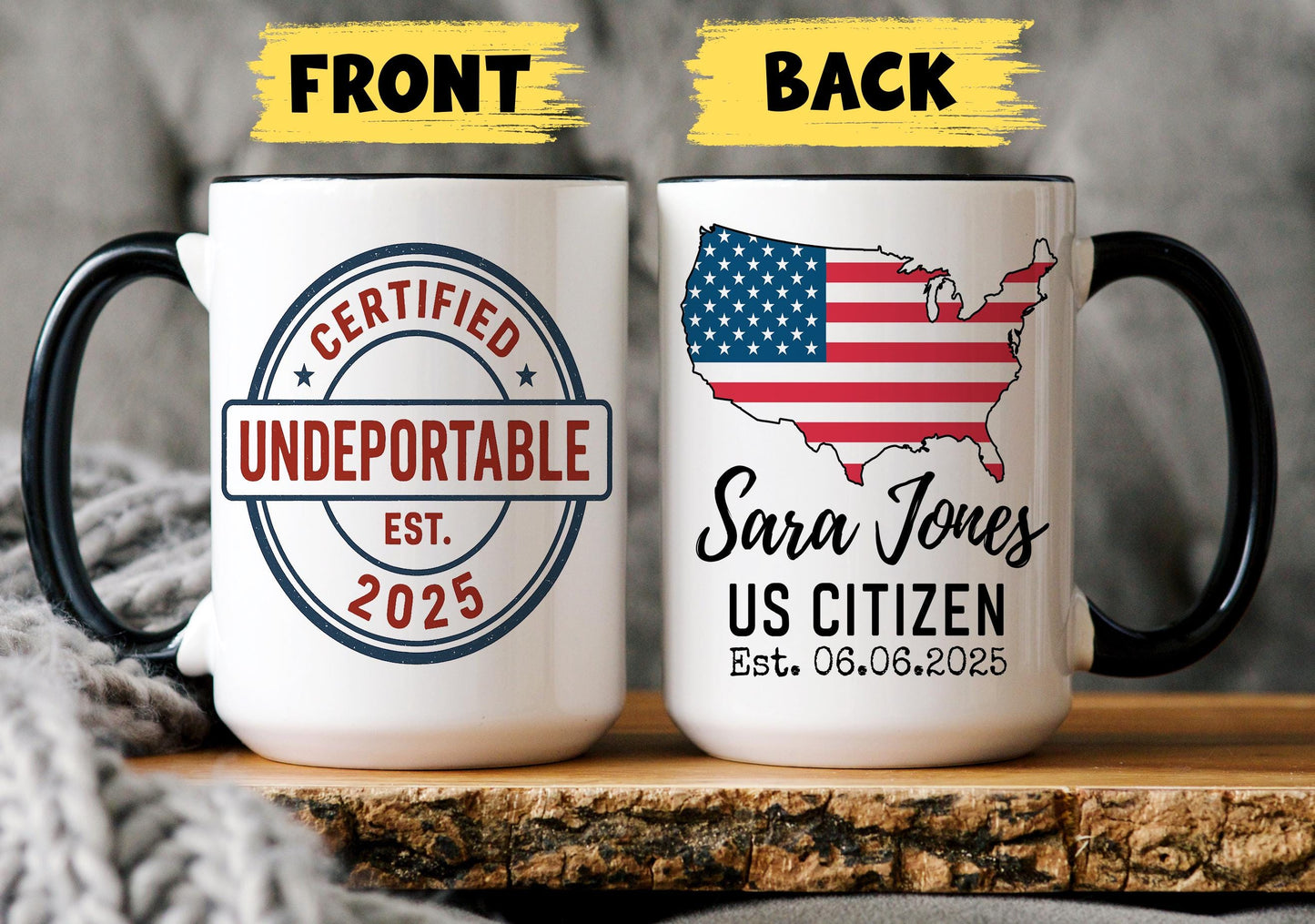 Personalized US Citizenship Gift, New American Citizen Mug, Naturalization gift, New Citizen mug, Becoming An American, Immigration Process