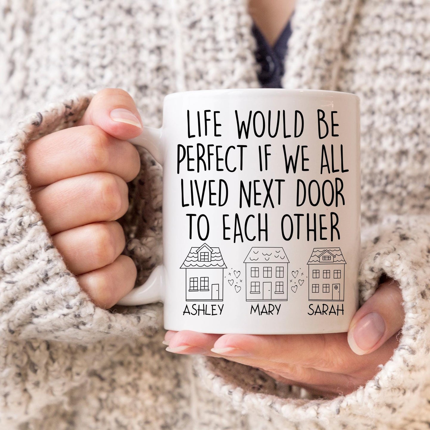 Custom Besties Gift, Best Friends Mug, 3 Best friends gift, Friends Moving Away Gift, Three Friends Gift, Besties Birthday Gift, Work Bestie