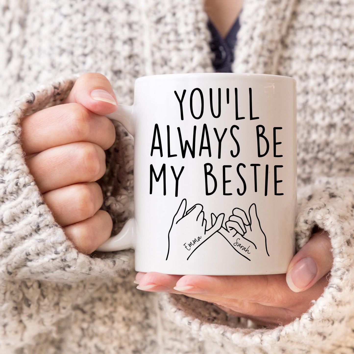 Personalized Bestie Mug, Best Friend Mug, Gift For Bestie, My Best-Tea Forever Mug, Friend Birthday, Best Friend Present, BFF Birthday Gift