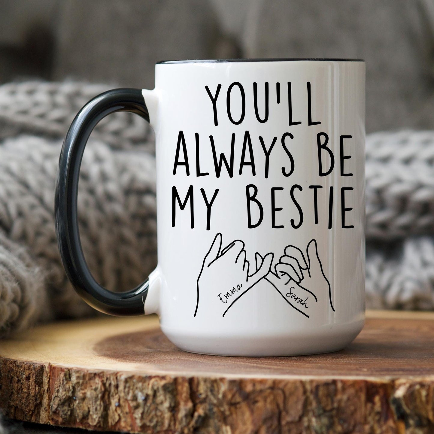 Personalized Bestie Mug, Best Friend Mug, Gift For Bestie, My Best-Tea Forever Mug, Friend Birthday, Best Friend Present, BFF Birthday Gift