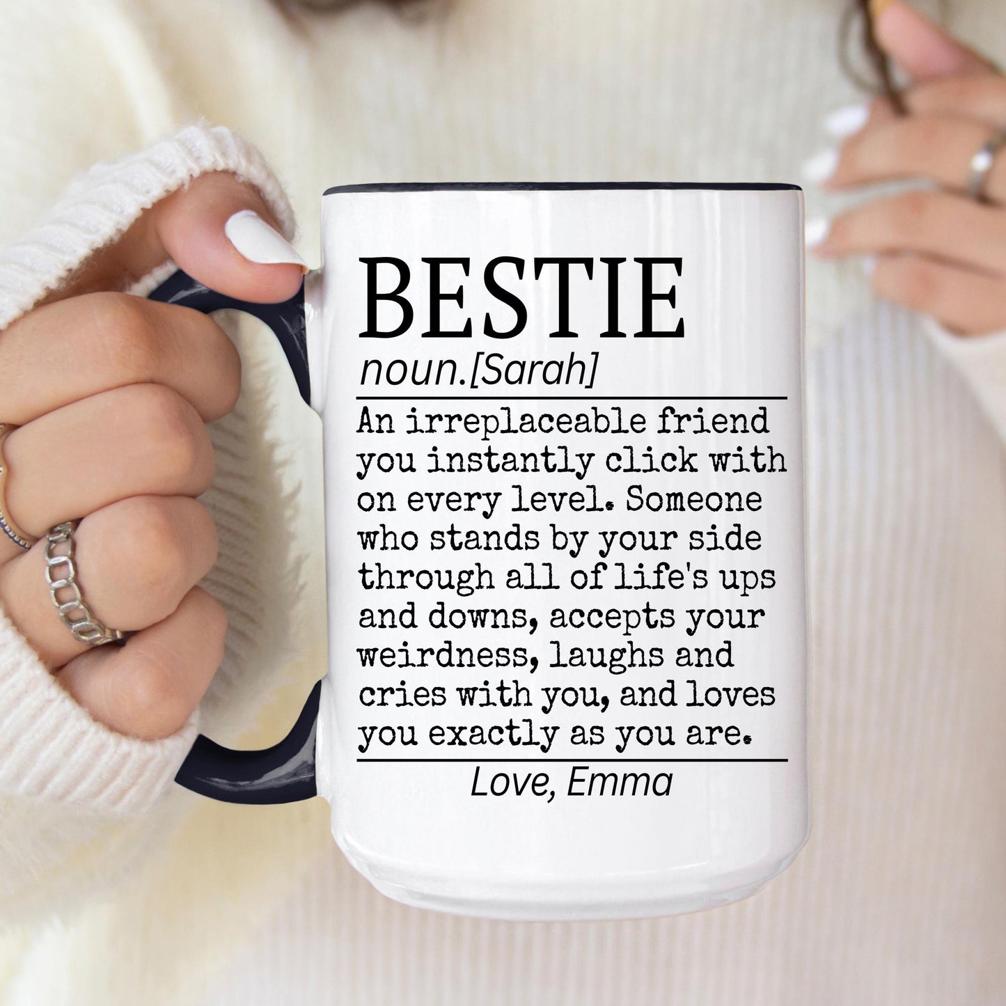 Personalized Best friend Definition Mug, Bestie Definition Gift, Funny Best Friend Present, BFF Birthday Present, Soul Sisters Mug