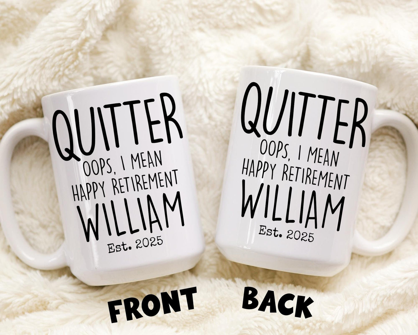 Personalized Retirement Mug, Happy Retirement Gift, Custom Retirement Gift For Boss, Officially Retired Man Woman Gift, Work Bestie Leaving