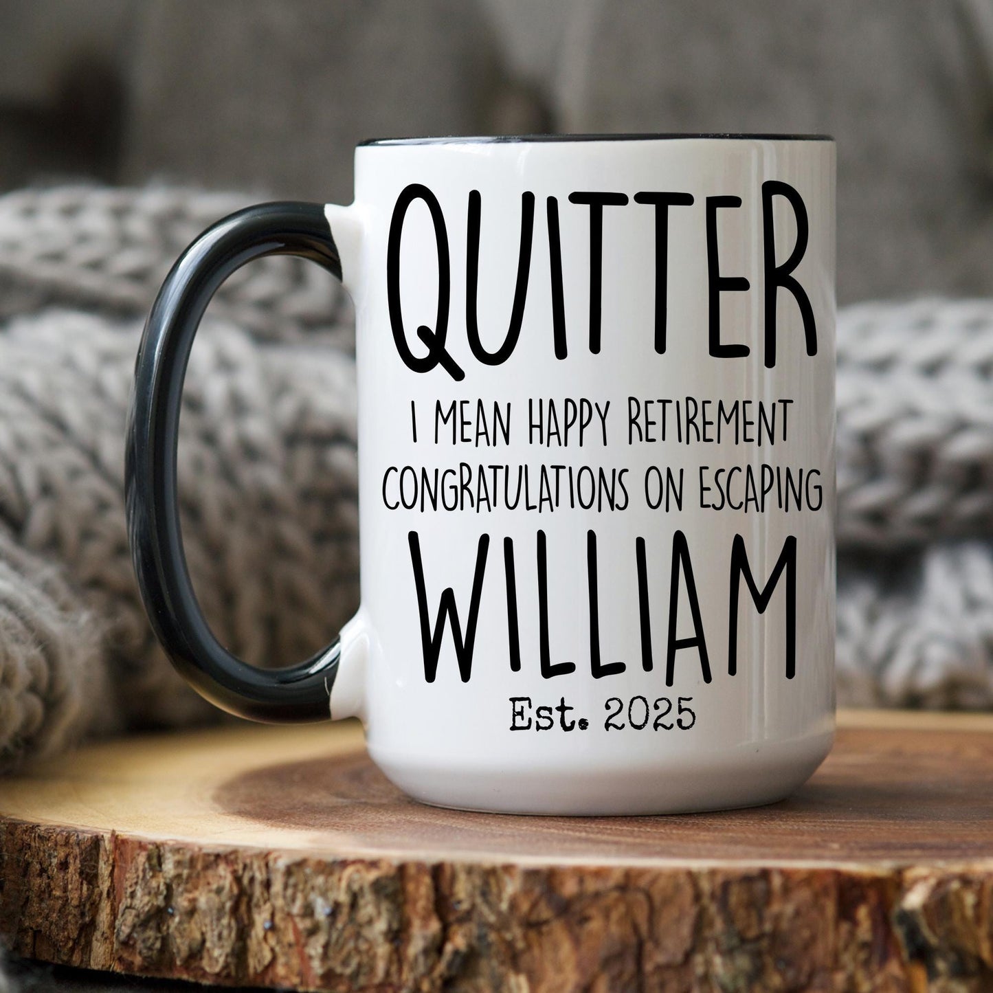 Personalized Retirement Mug, Retirement Gift for Men, Retirement Coffee Cup, Gift For Retired Coworker, Officially Retired Man Woman Gift