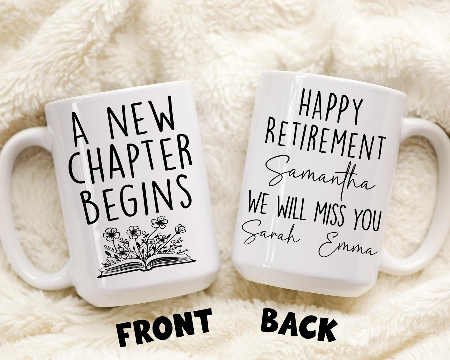 Personalized Happy Retirement Mug, Custom Retired Gift for Women, Coworker Boss Retired Mug, Funny Retirement Gift, Woman Teacher Retiring