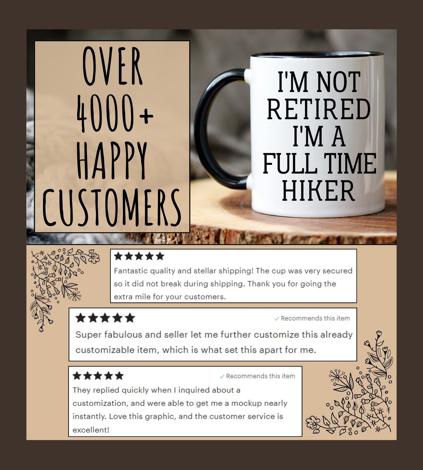 Retired Hiker Mug, Funny Gift for Hike lover, Retirement Present for Hiking, Boss Manager Coworker Retirement Party, Humor Hike Lover Gift