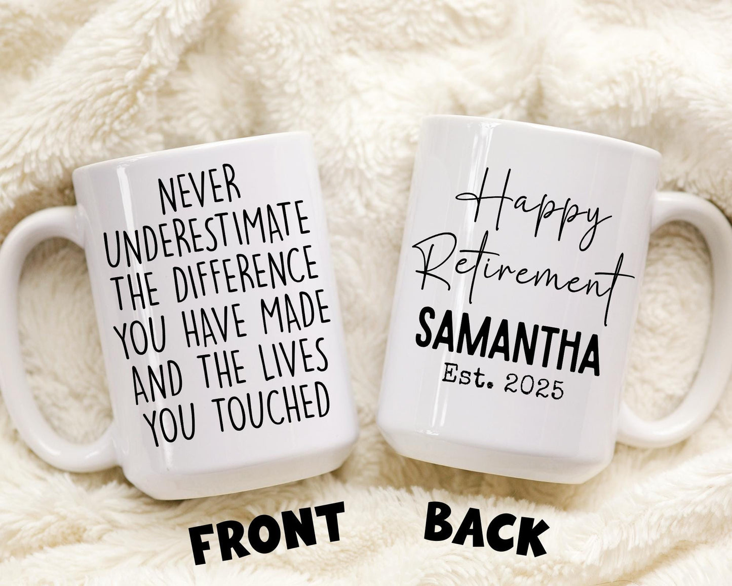 Personalized Retirement Gift, Funny Retired Mug, Happy retirement Present, Retired teacher Gift, Officially Retired Coworker, Newly Retired