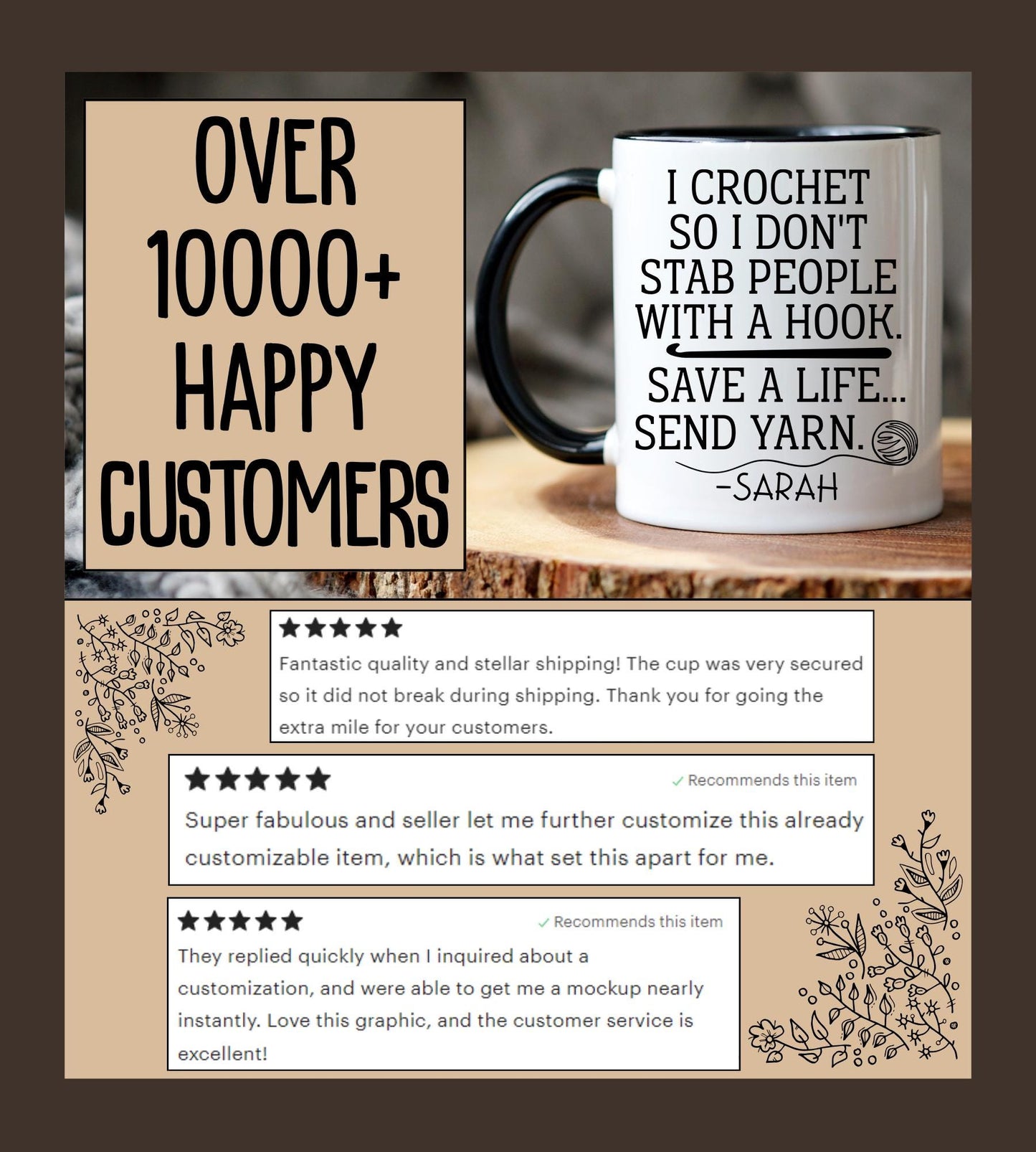 Crochet Lover Custom Gift, Funny Crochet Mug, Yarn Lover Gift, Gift for Crochet, Crocheting Birthday Gift, Humor Crochet Present Christmas