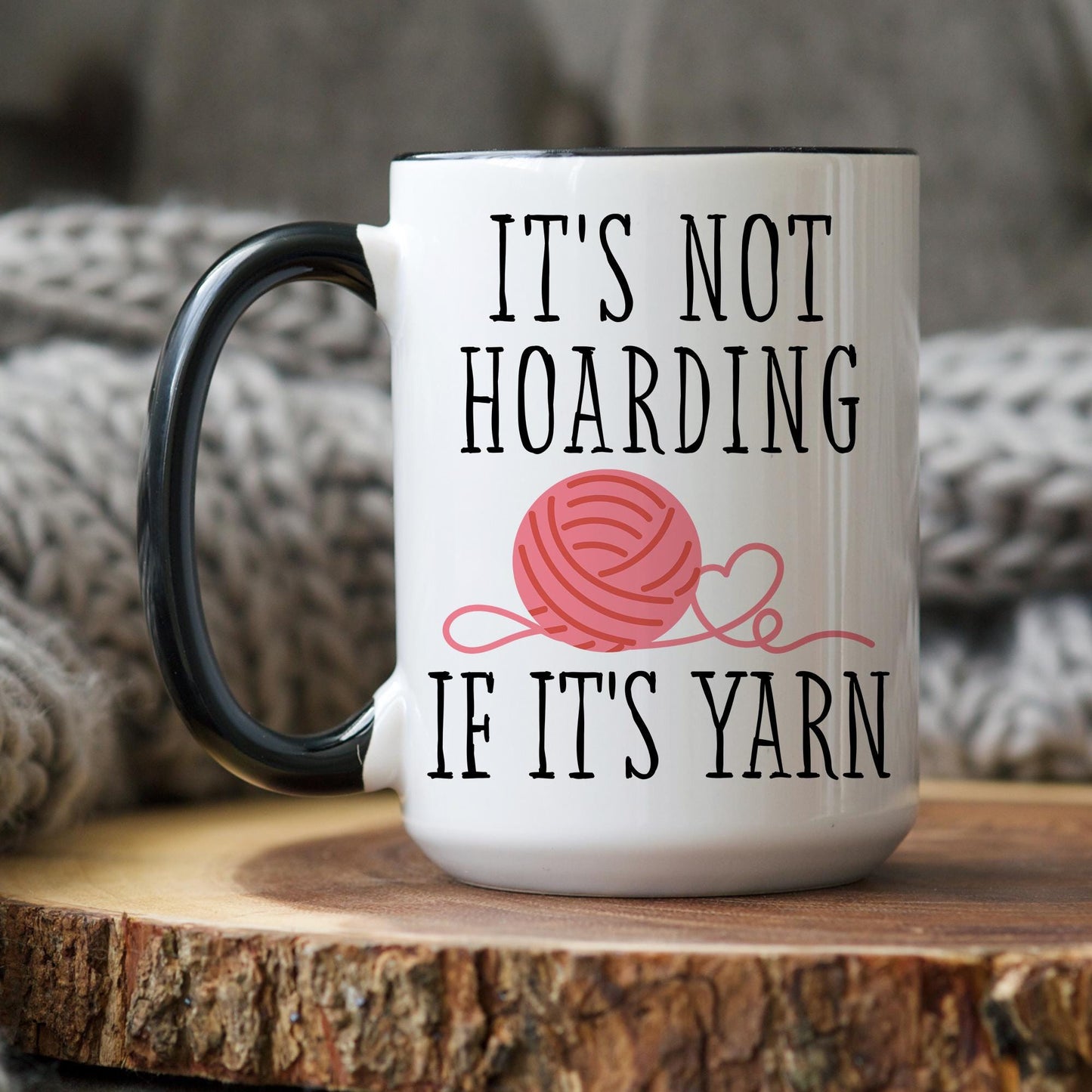 Funny Knitting Crochet Mug, Gift for Mom Grandma Sister, Knitter and Crocheter Coffee Cup, Yarn Lover Gift, Crochet Yarn Lover Present
