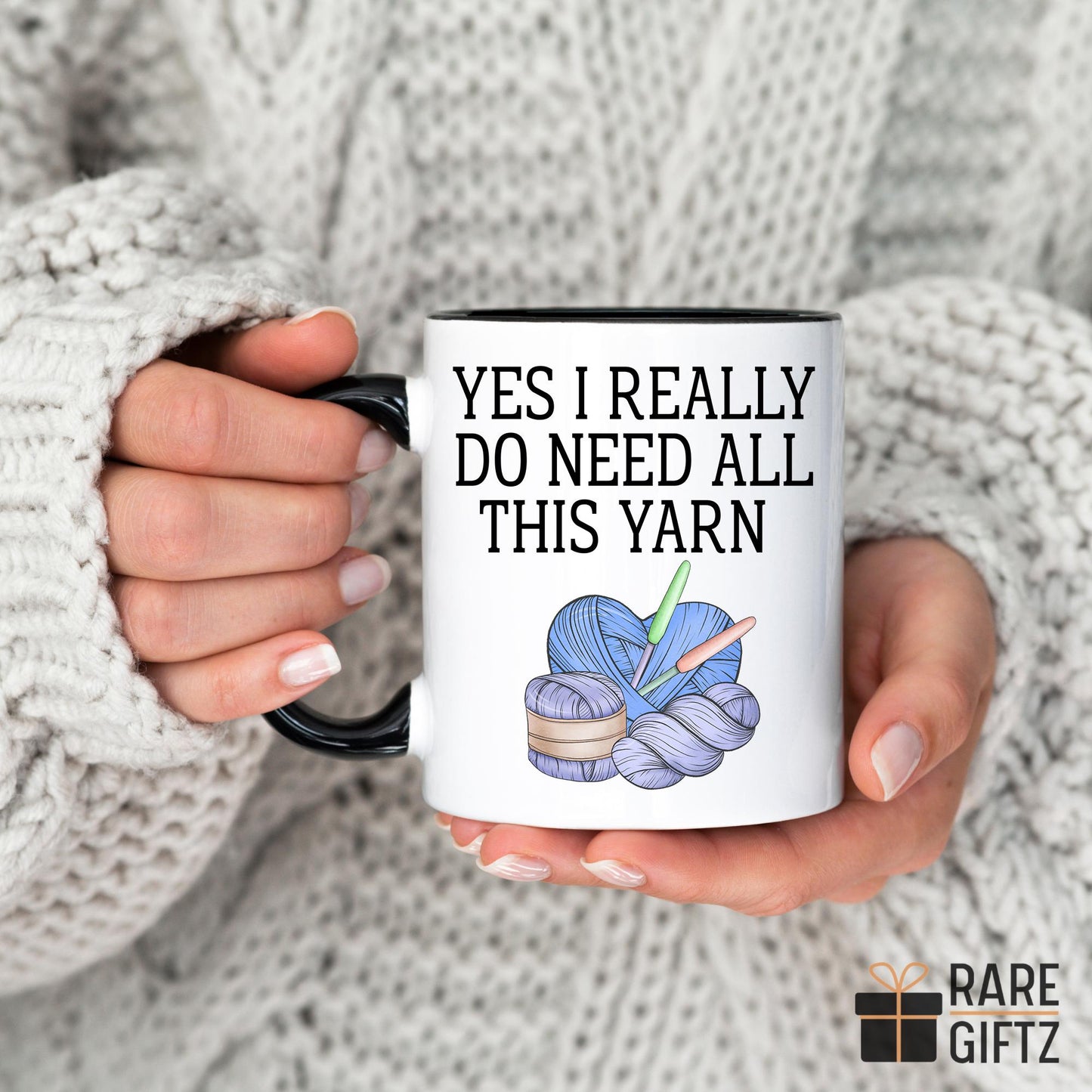 Crochet Yarn Lover Mug, Crocheter Gift for Her, Crochet Knitting Mug, Gift for Crocheting, Crochet Lover Gift, Funny Crochet Grandma Present