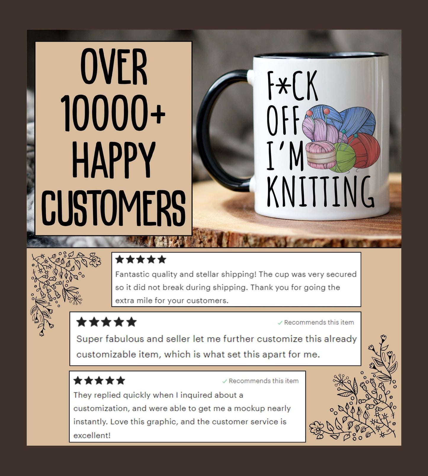 Funny Knitter Mug, Crochet Mug, Knitting Gift, Gift for Crochet, Sarcastic Yarn Lover Gift, Love Knitting, Crochet Mug, Knitter Present