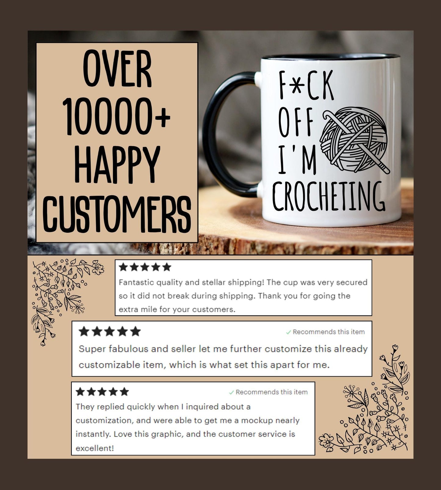 Sarcastic Lover Gift, Crochet Coffee Mug, Funny Crocheter Mug, Crochet Gift, Gift for Crochet, Crocheter Lover Coffee Cup, Crochet Present