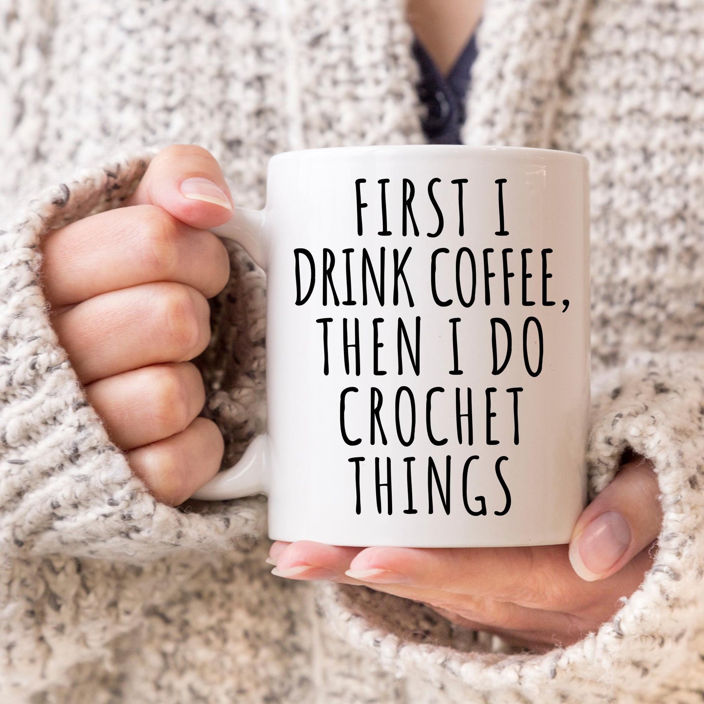 Crocheter Mug, Crochet Gift for Mom Grandma, Crochet Lover Cup, Crochet Gift for Her, Crochet Knitting Mug, Crochet Present Christmas