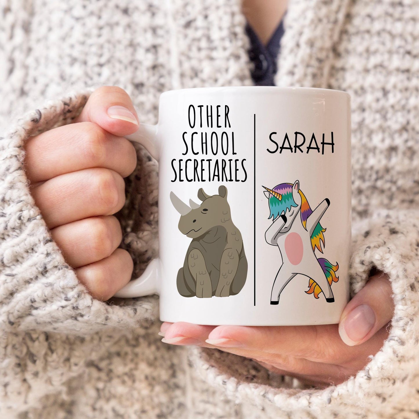 Personalized School Secretary Mug, Custom School Secretary Gift, Funny School Secretary Present, School Secretary Birthday Gift
