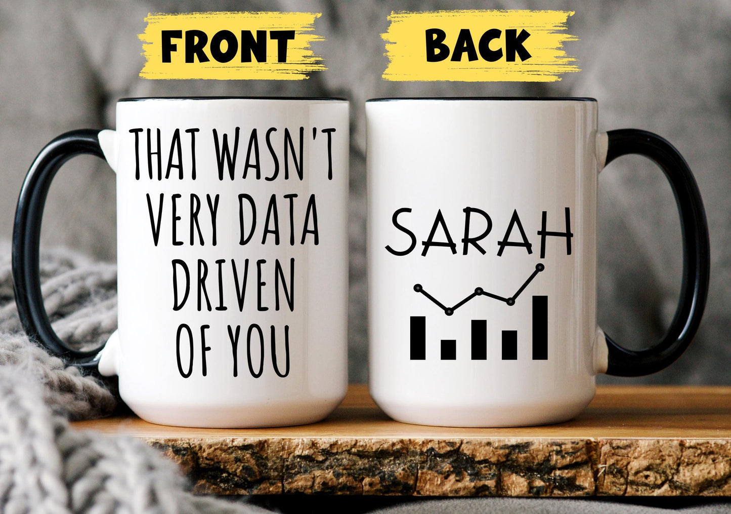 Custom Data Science Mug, Funny Data Analyst Present, Data Nerd Coffee Cup, Data data researcher Scientist, data analytics Christmas Present