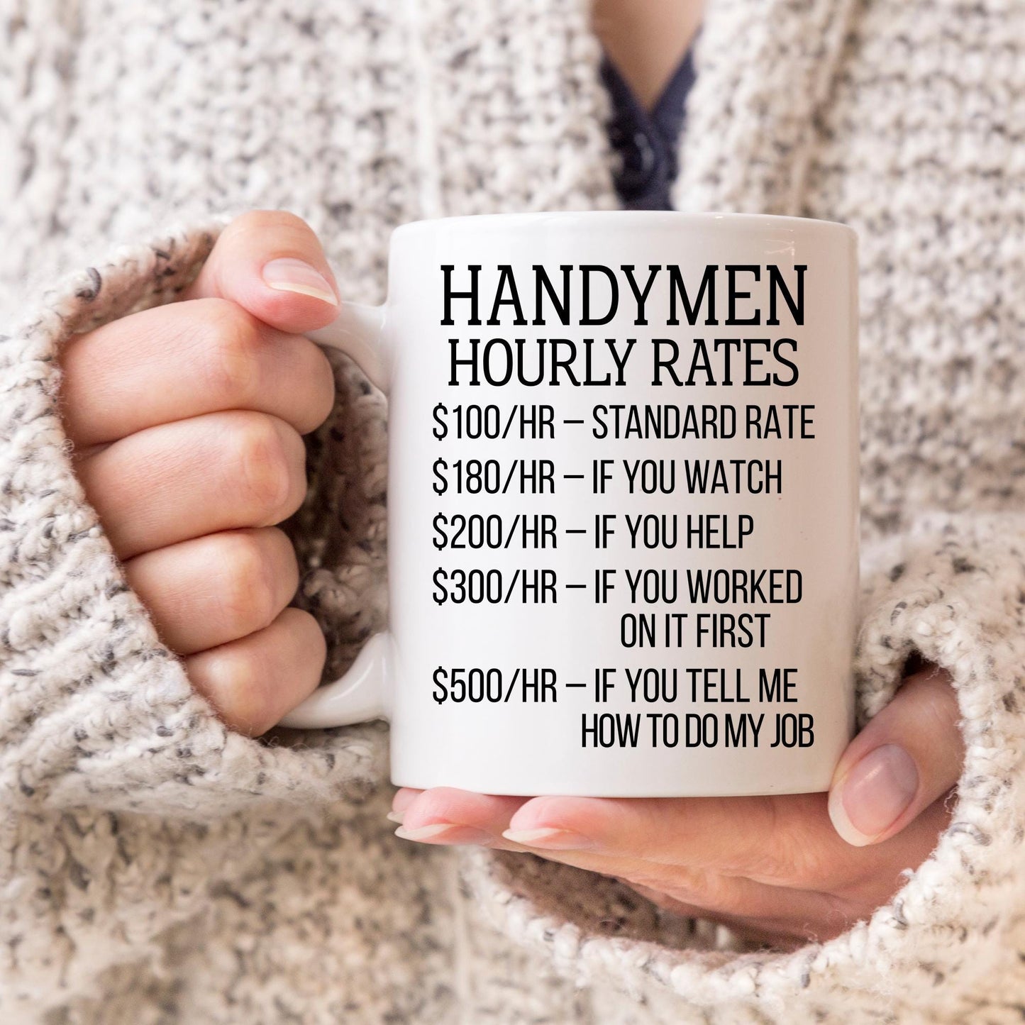 Handyman Coffee Mug, Handyman Gift, Repairman Coffee Mug, Handyman Dad Present, Funny Handy Man Coffee Cup, Handyman Birthday Present
