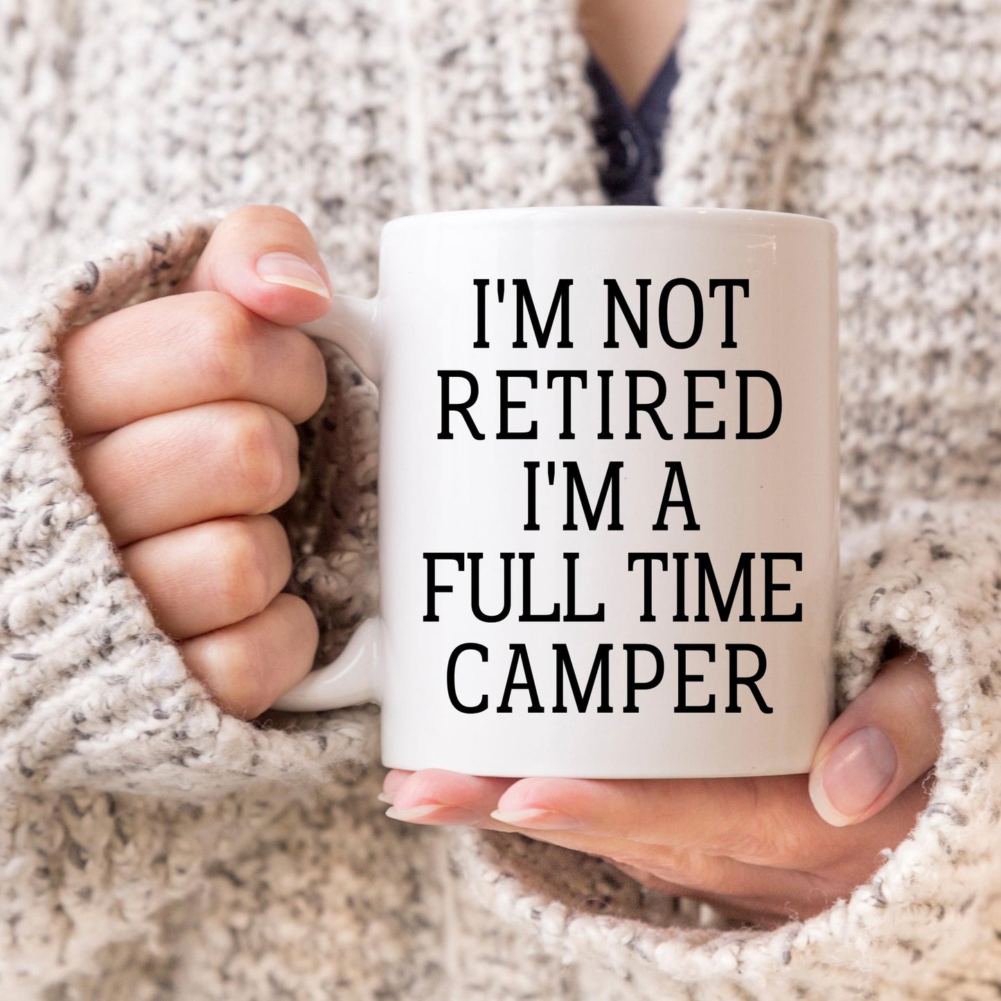 Retired Camper Mug, Funny Gift for Camp lover, Retirement Present for Camping, Boss Manager Coworker Retirement Party, Humor Camp Lover Gift