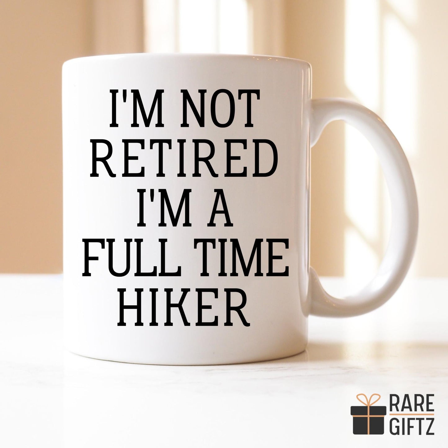 Retired Hiker Mug, Funny Gift for Hike lover, Retirement Present for Hiking, Boss Manager Coworker Retirement Party, Humor Hike Lover Gift