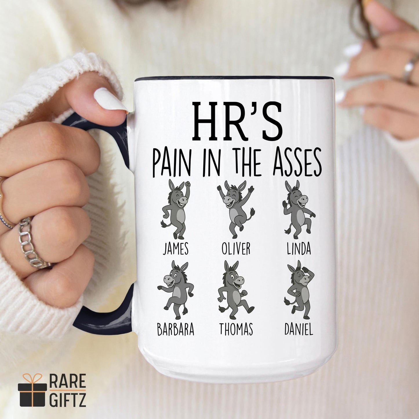 Funny HR Mug, Personalized HR Appreciation Present, HR Coffee Cup, Gift For Hiring Manager Mug, Office Recruiter Gift Secret Santa, Birthday