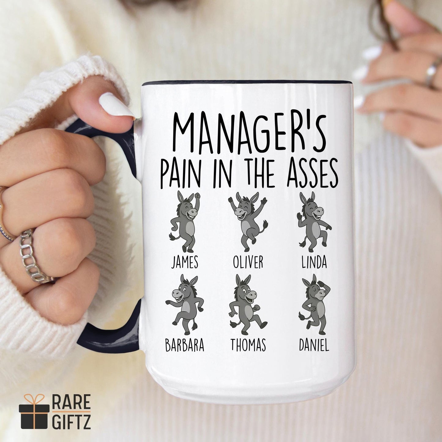 Funny Manager Mug, Custom Manager Gift, Manager Christmas, Gift from Coworker, Manager Secret Santa, Custom Manager Appreciation Present