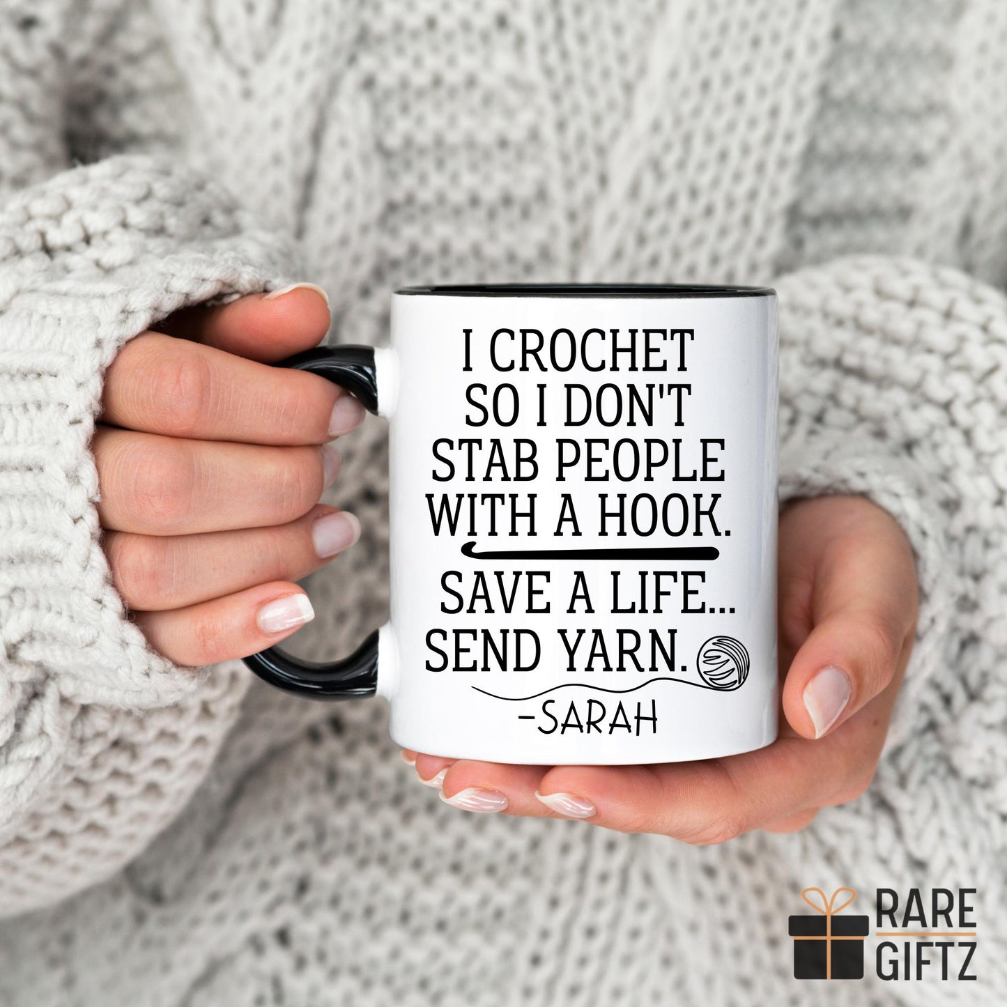 Crochet Lover Custom Gift, Funny Crochet Mug, Yarn Lover Gift, Gift for Crochet, Crocheting Birthday Gift, Humor Crochet Present Christmas