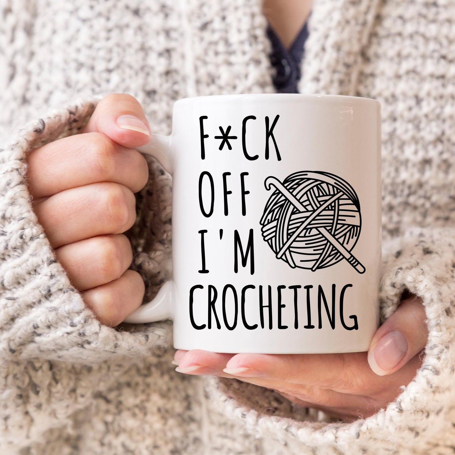 Sarcastic Lover Gift, Crochet Coffee Mug, Funny Crocheter Mug, Crochet Gift, Gift for Crochet, Crocheter Lover Coffee Cup, Crochet Present