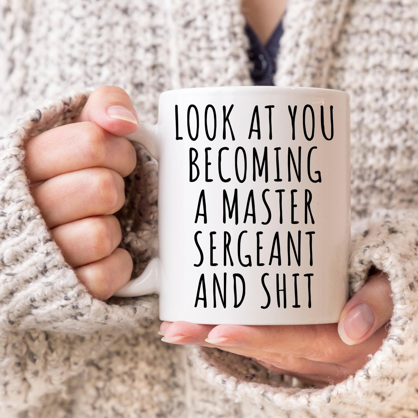 Master Sergeant Personalized Mug, Custom Sergeant Gift, Sergeant Promotion, Sergeant Appreciation Gift, Master Sergeant Retirement Farewell