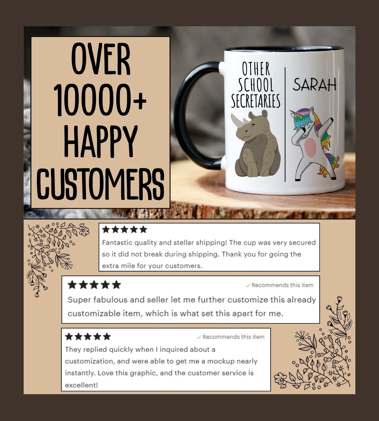 Personalized School Secretary Mug, Custom School Secretary Gift, Funny School Secretary Present, School Secretary Birthday Gift