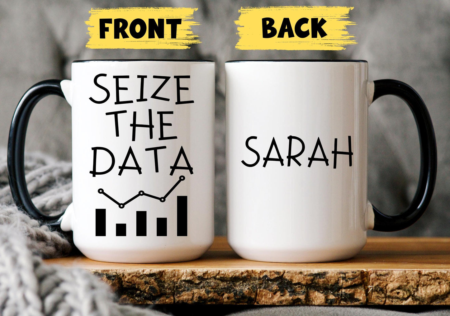 Personalized Data Science Mug, Business Analyst Gift, Funny Data Analyst Present, Data Nerd Coffee Cup, Data Consultant Scientist Christmas