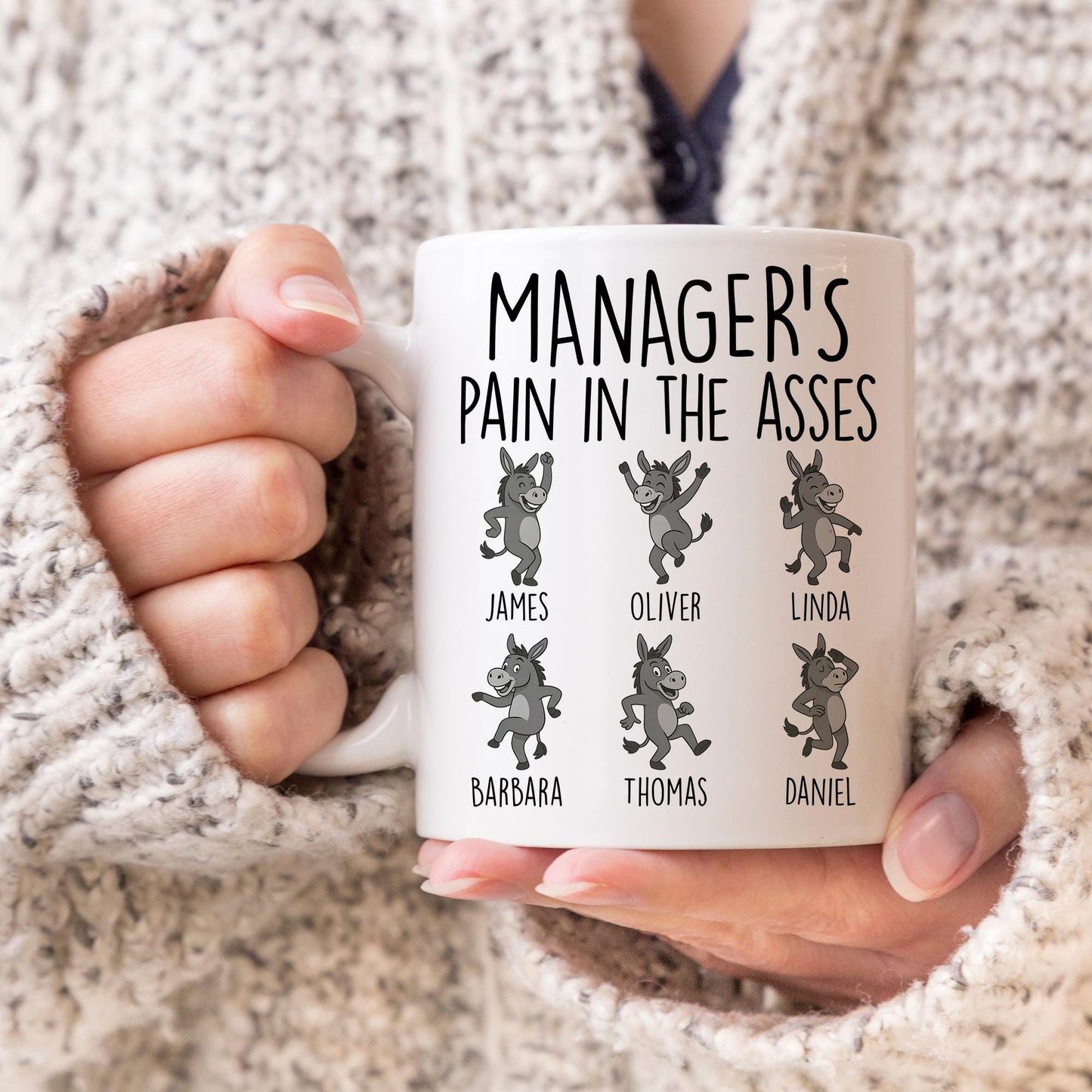 Funny Manager Mug, Custom Manager Gift, Manager Christmas, Gift from Coworker, Manager Secret Santa, Custom Manager Appreciation Present
