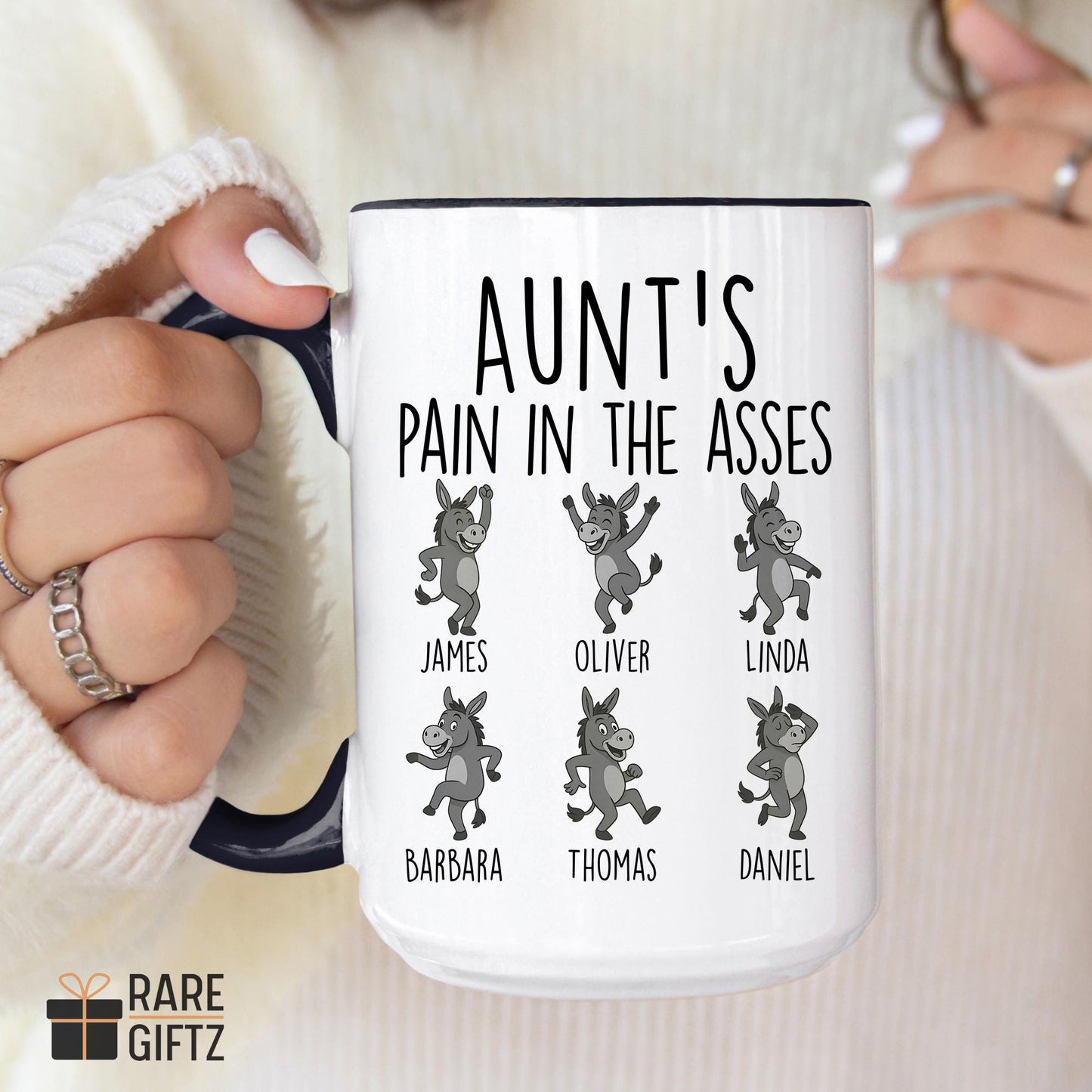 Funny Aunt Gift, Personalized Auntie Mug, Gift for Aunt from Niece and nephew, Aunt Birthday Gift, Auntie Christmas , Aunt Mother's Day Mug