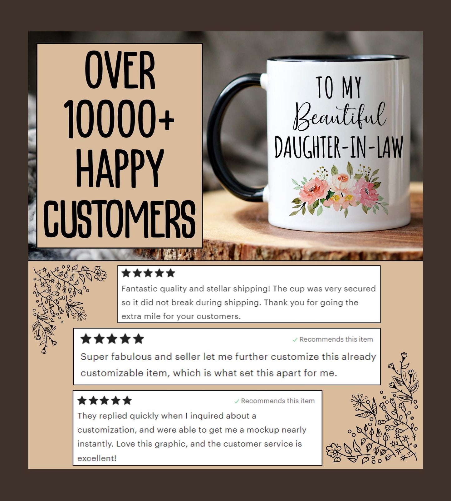 Personalized Daughter In Law Gift, Future Daughter In Law Mug, Bride to be Gift, Wedding Gift, Son's Wife Birthday Gift, Sons Wife Present