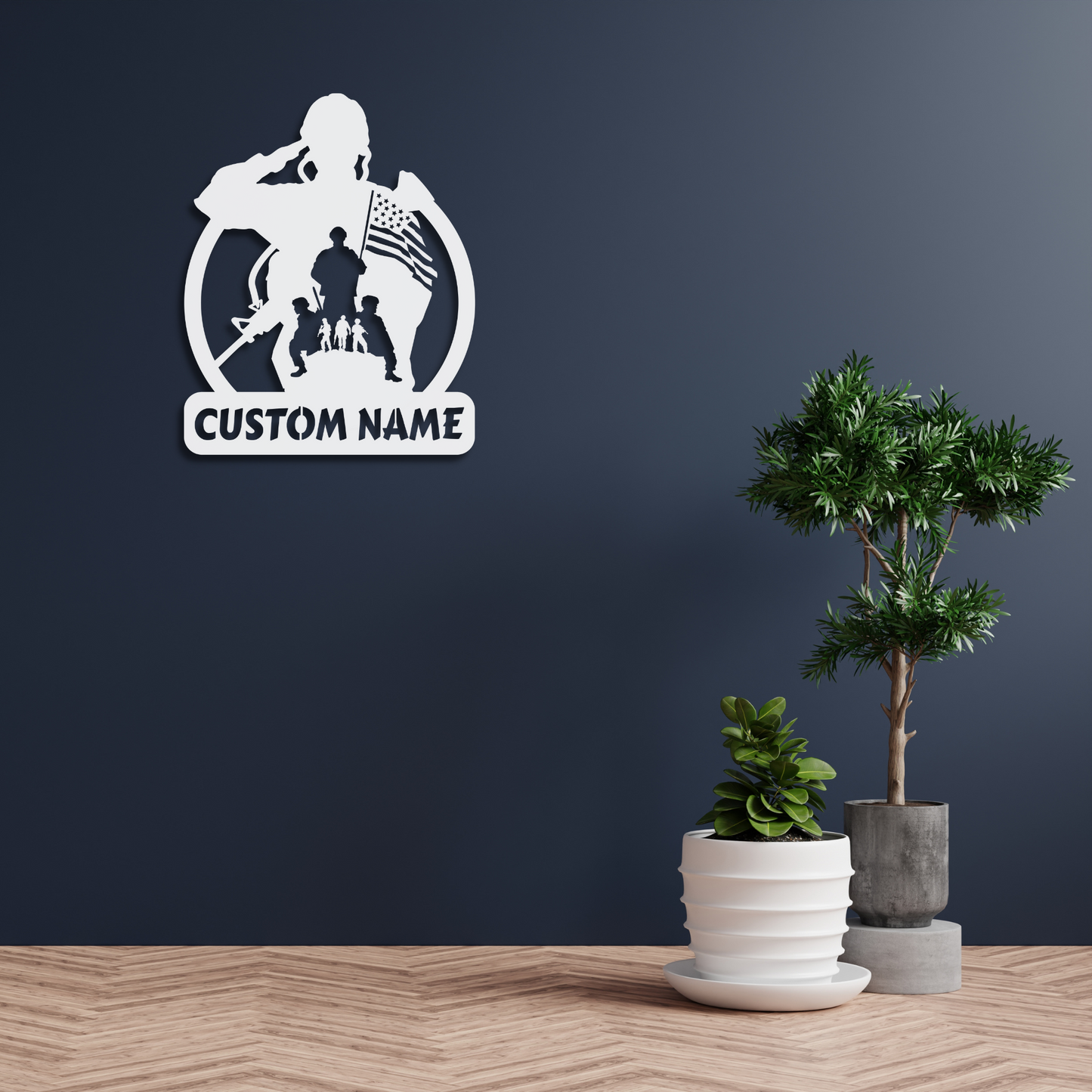 Custom Veteran Metal Sign