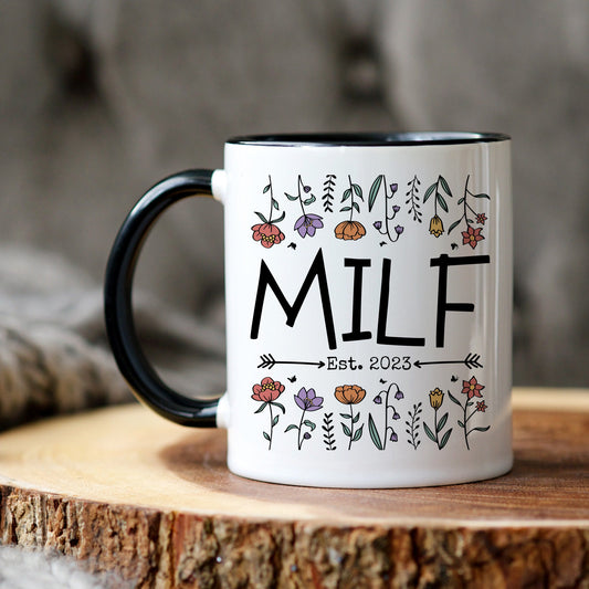 Personalized MILF Mug, Future MILF Gift, Mom To Be, Funny New Mom Mug, Funny Baby Shower Gift, Gifts for New Mum, First Mother' Day Gift