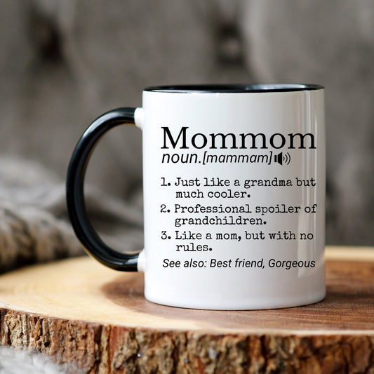 Mommom Definition Gift, Best Mommom Mug, Christmas Mom mom, New Mommom Gift, New Grandma Gift, Promoted To Mommom, Funny Mommom Gift