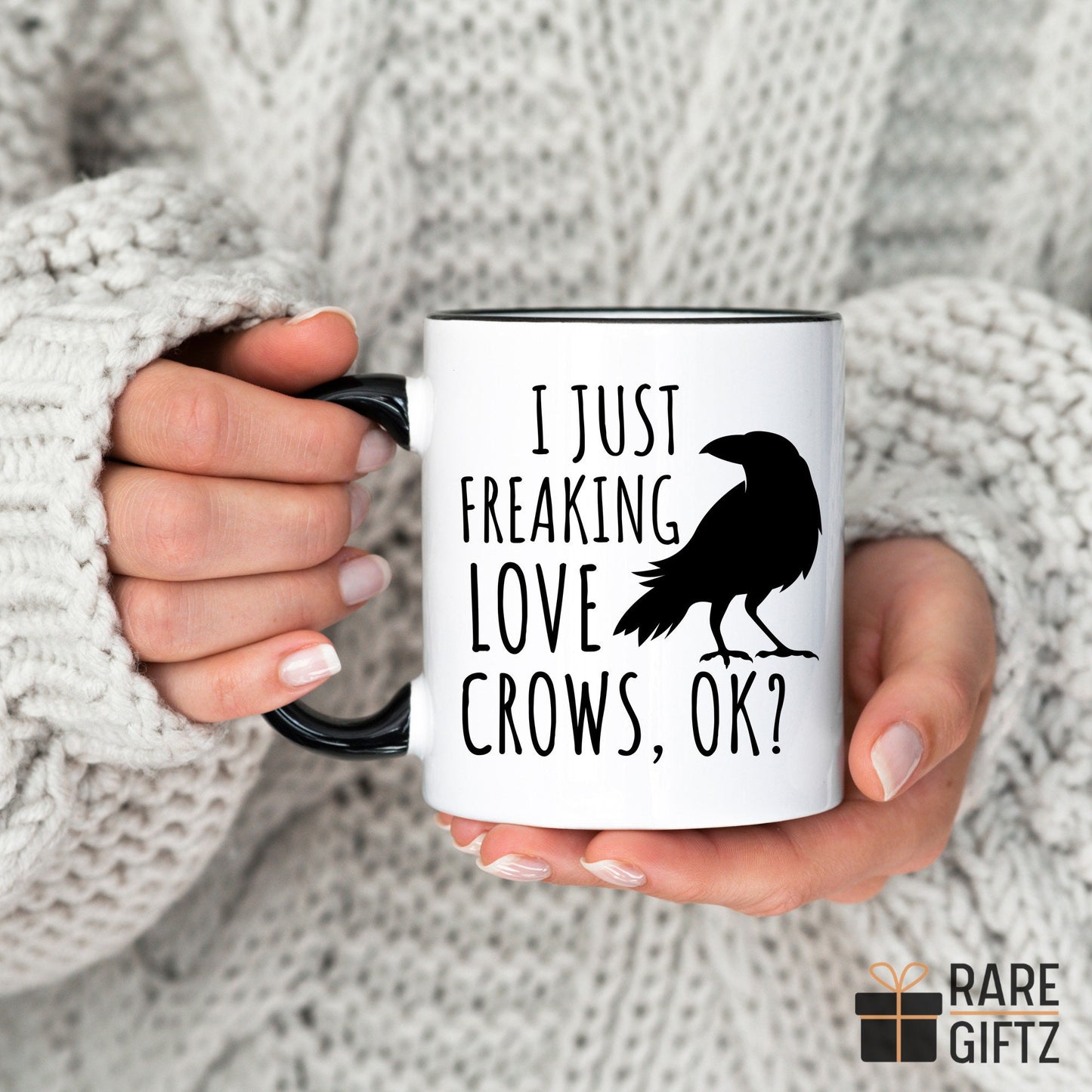 Raven Crow Mug, Cawfee Crow Mug, Funny Bird Lover Gift, Bird Lover Gift, Birdwatching Mug, Raven Coffee Mug, Crow Lover Gift, Bird Watcher