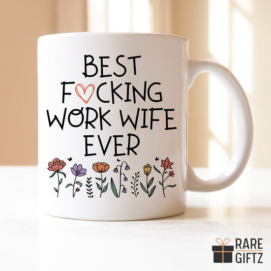 Funny Work Wife Gift, Best Work Wife Mug, Gift for Work Wife, Work Wife Birthday Gift, Colleague Coffee Cup, Coworker Mug, Work Wife Leaving