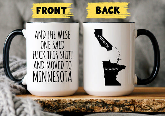 Custom Relocating to Minnesota Gift, Moving to Minnesota, Minnesota Gift, Moving Away Gift, Going Away, New Job Minnesota, New State Gift