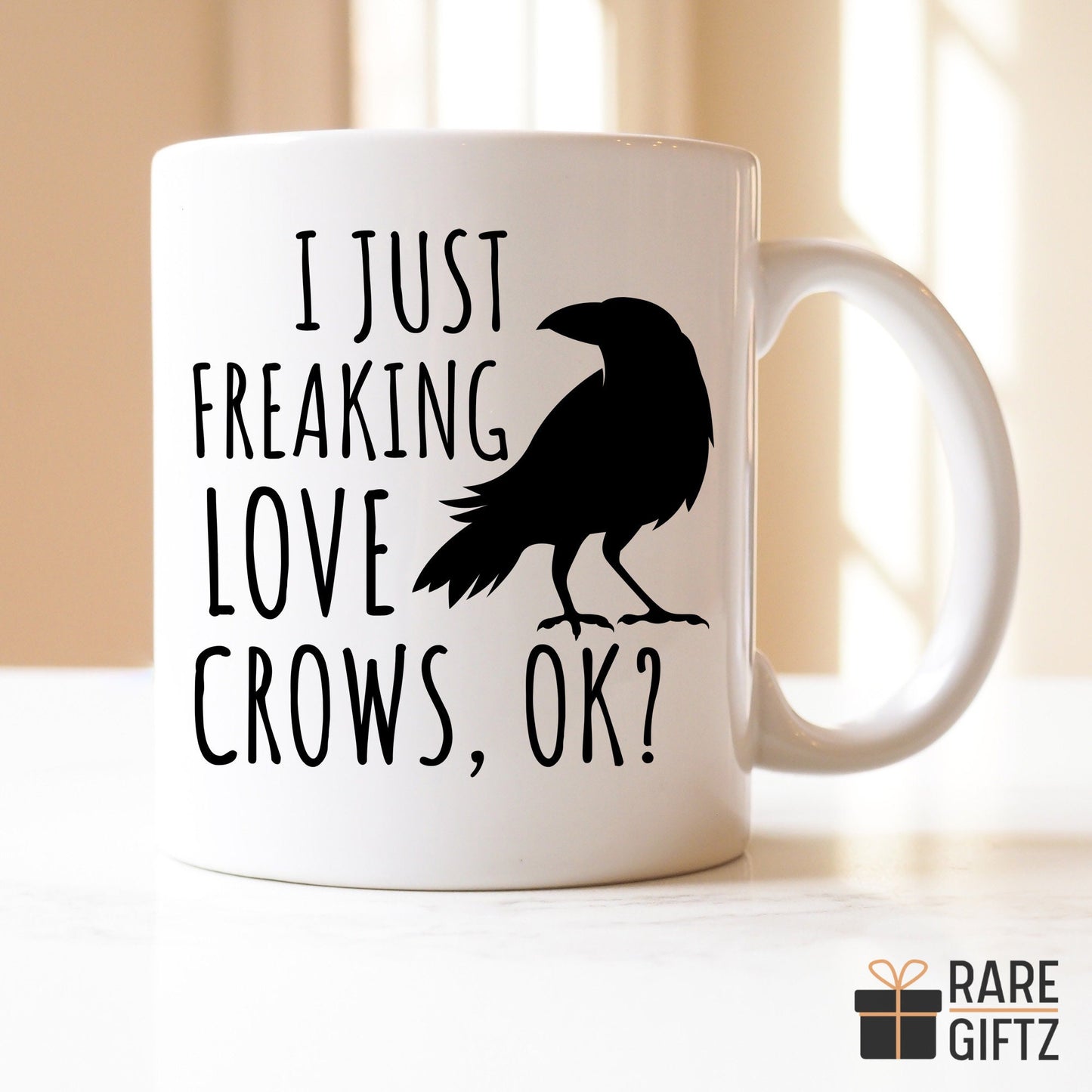 Raven Crow Mug, Cawfee Crow Mug, Funny Bird Lover Gift, Bird Lover Gift, Birdwatching Mug, Raven Coffee Mug, Crow Lover Gift, Bird Watcher