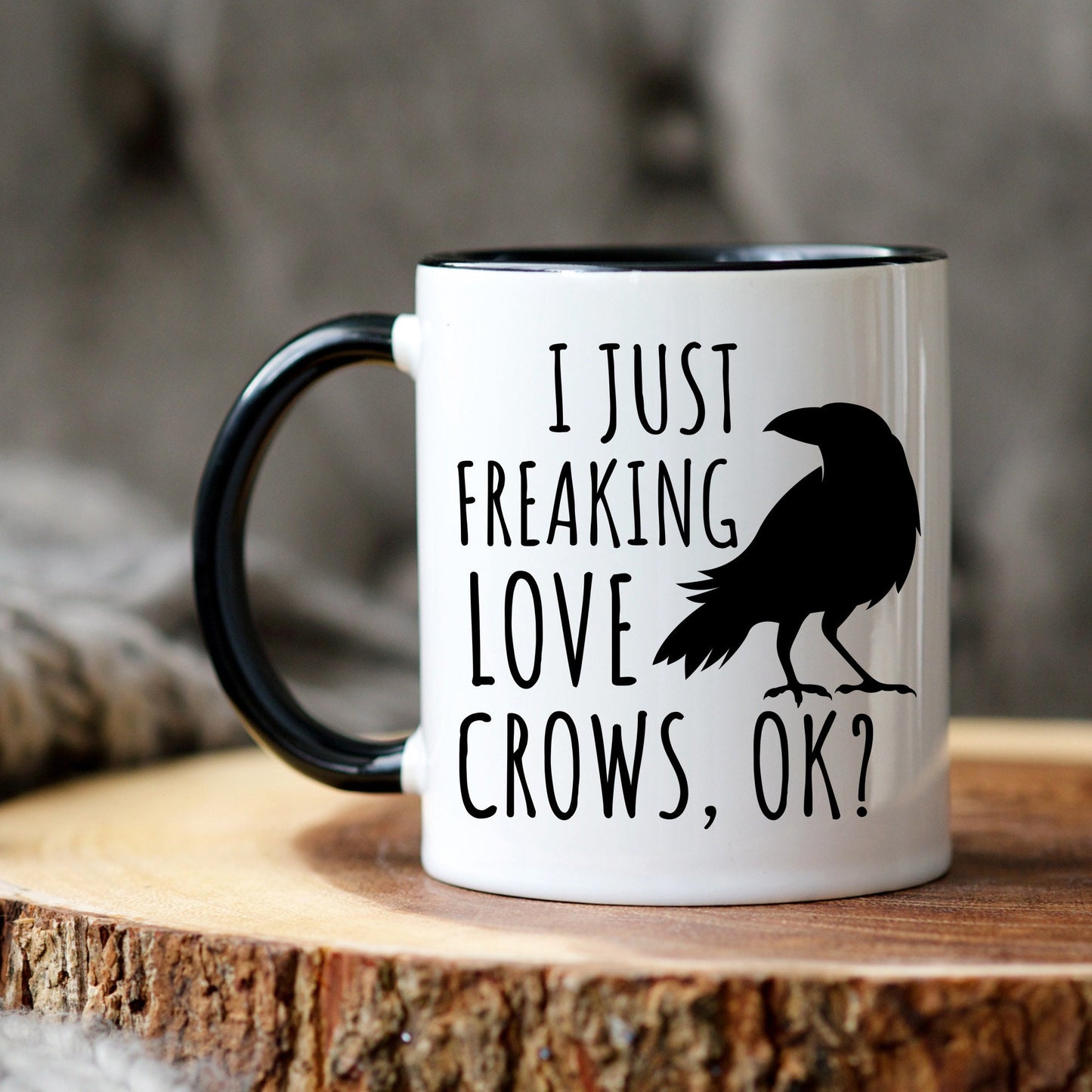 Raven Crow Mug, Cawfee Crow Mug, Funny Bird Lover Gift, Bird Lover Gift, Birdwatching Mug, Raven Coffee Mug, Crow Lover Gift, Bird Watcher