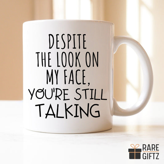 Look On My Face Gift, Coworker Work Mug, Funny Workplace Mug, Funny Coworker Gift, Sarcastic Mug, mug for coworker, Work Bestie Gift, Office