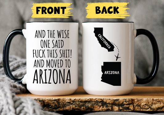Relocating to Arizona Gift, Moving to Arizona, Arizona Gift, Moving Away Gift, Going Away, New Job Arizona, New State, Custom Relocating Mug