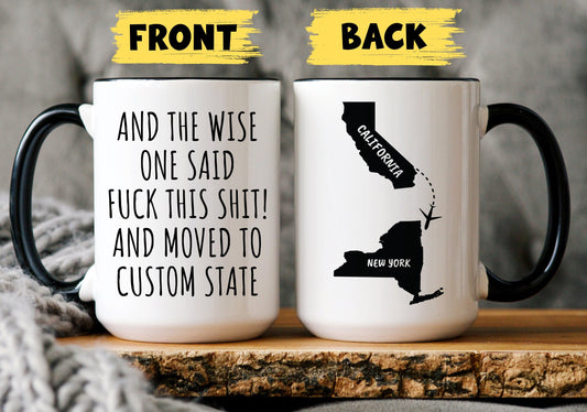 Personalized Moving Away Gift, Custom Relocating gift, Coworker Going Away Gift, Moving To Custom State Gift, New State Gift, Long Distance