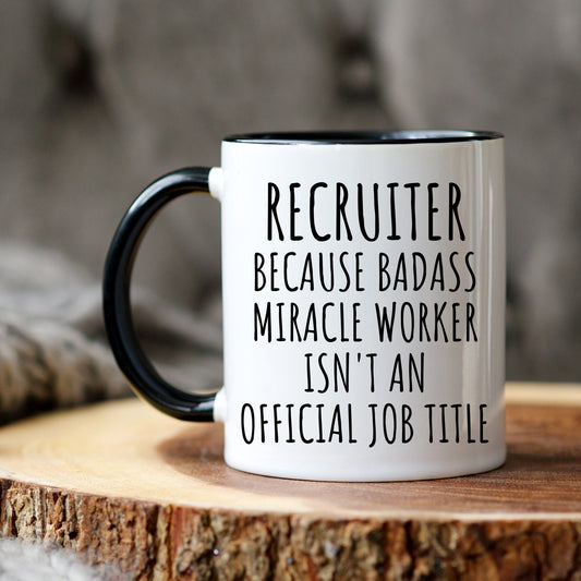 HR Office Gift, Hiring Manager Mug, Office Recruiter, Recruitment Consultant, Human Resource, HR Christmas Gift, Awesome Recruiter Christmas