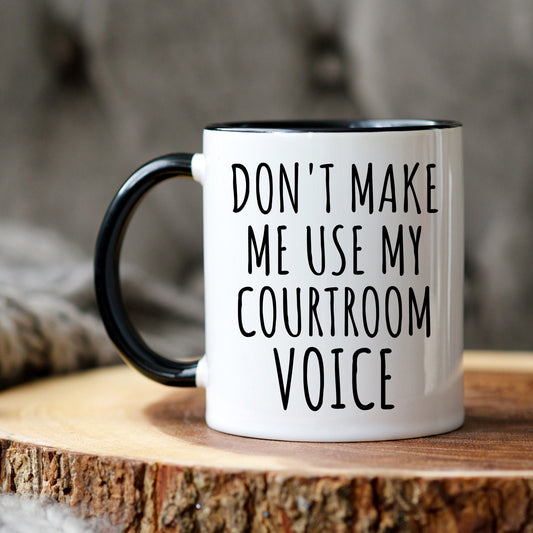 Funny Judge Mug, Court Judge Gift, Nice Lawyer Gift, Funny Judge Coffee Gift, Judge Christmas, Courtroom Voice, Best Judge Gift, Judge Xmas